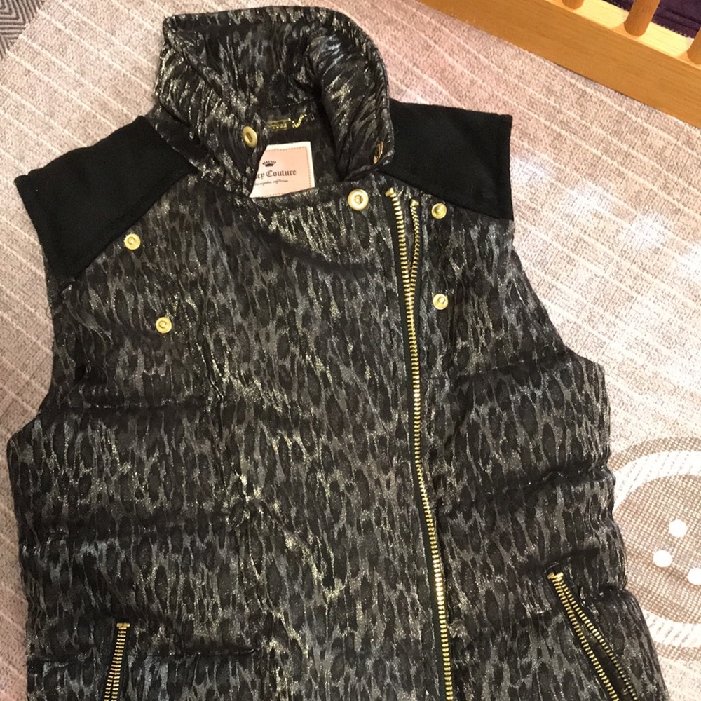 Juicy Couture Leopard Puffy Vest